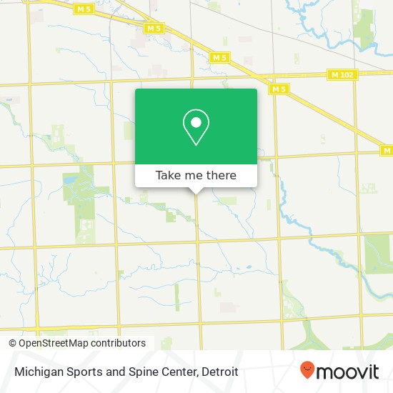 Mapa de Michigan Sports and Spine Center