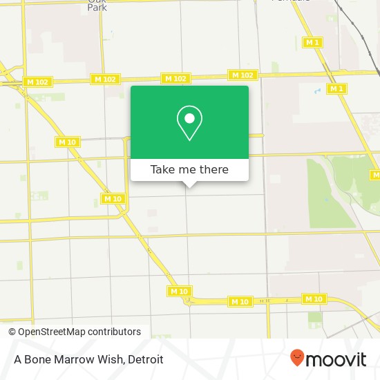 A Bone Marrow Wish map