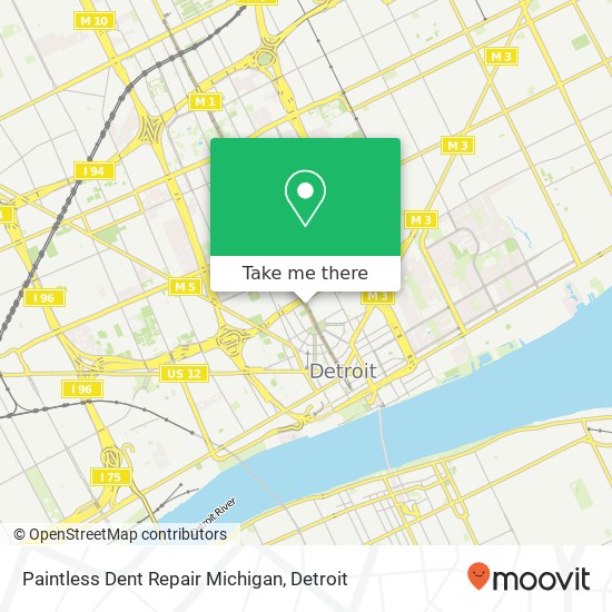 Mapa de Paintless Dent Repair Michigan