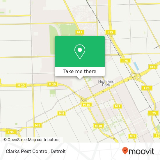 Mapa de Clarks Pest Control