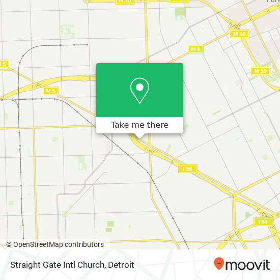 Mapa de Straight Gate Intl Church