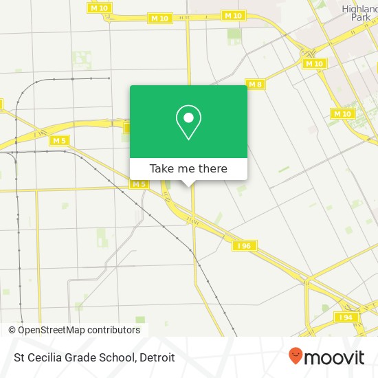 St Cecilia Grade School map