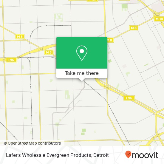 Lafer's Wholesale Evergreen Products map