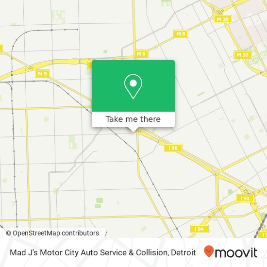 Mapa de Mad J's Motor City Auto Service & Collision