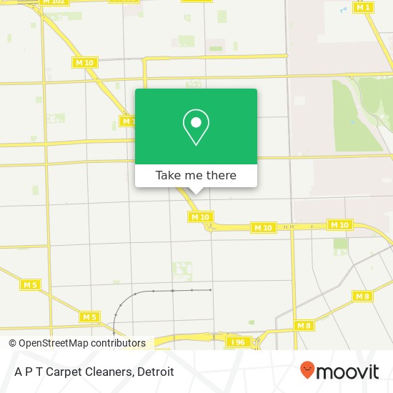 A P T Carpet Cleaners map