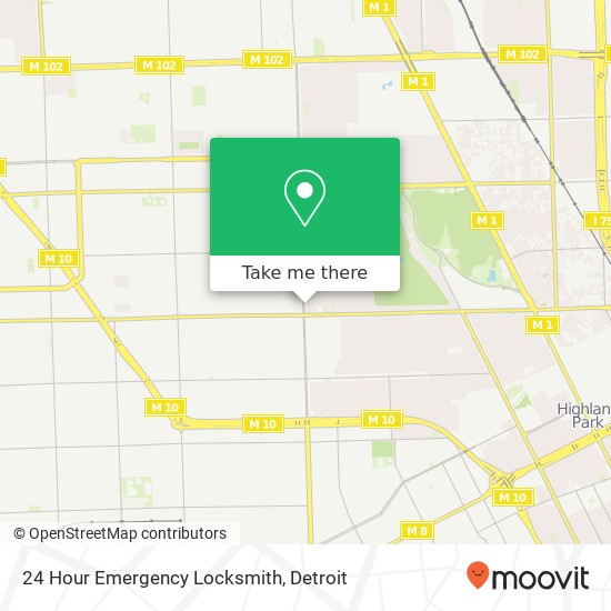 Mapa de 24 Hour Emergency Locksmith