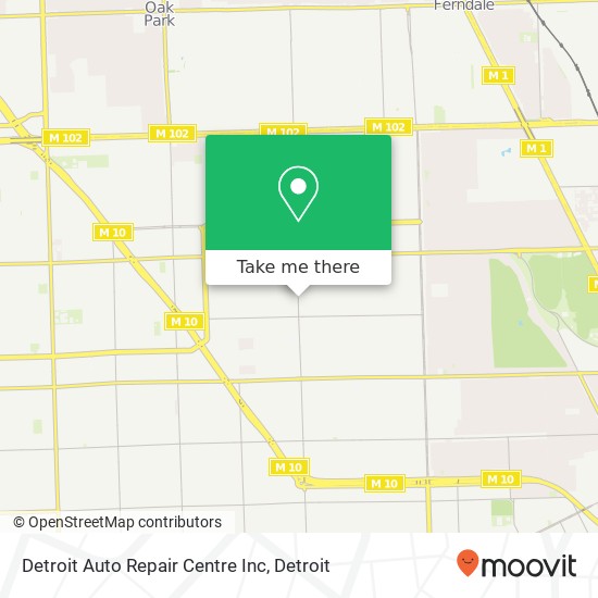 Detroit Auto Repair Centre Inc map