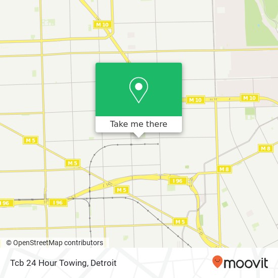 Tcb 24 Hour Towing map