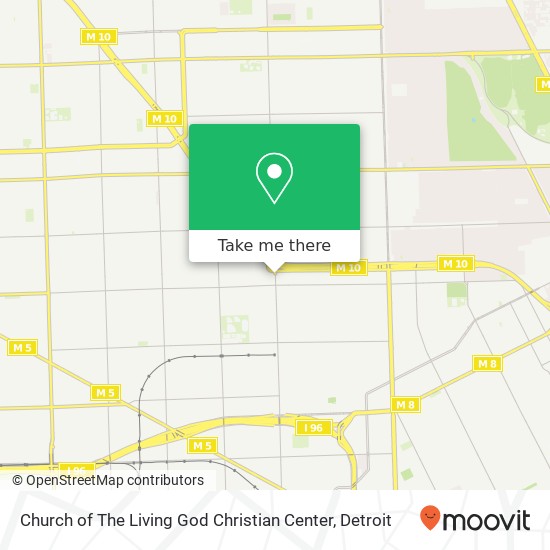 Church of The Living God Christian Center map