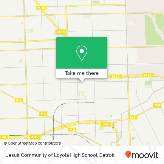 Jesuit Community of Loyola High School map