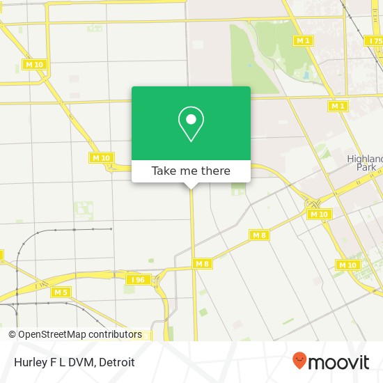 Hurley F L DVM map