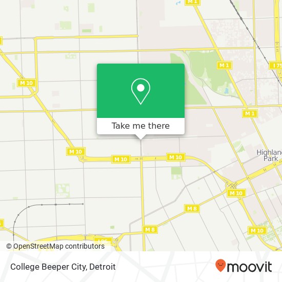 College Beeper City map