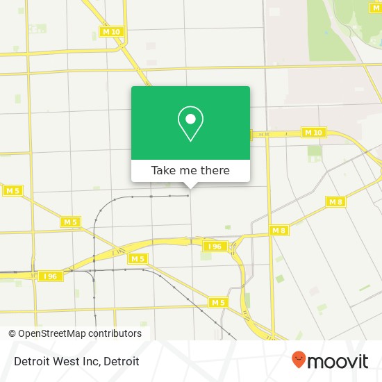 Detroit West Inc map