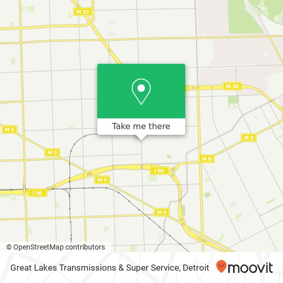 Great Lakes Transmissions & Super Service map