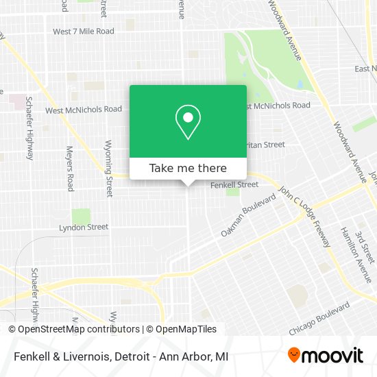 Mapa de Fenkell & Livernois