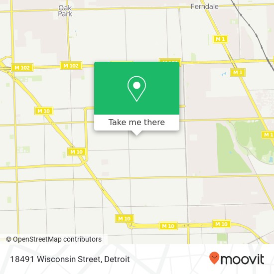 18491 Wisconsin Street map