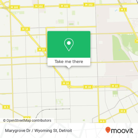 Marygrove Dr / Wyoming St map