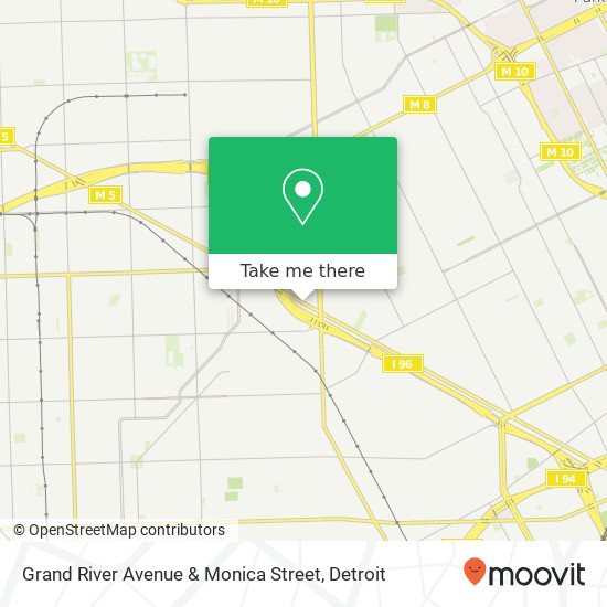 Mapa de Grand River Avenue & Monica Street