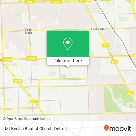 Mapa de Mt Beulah Baptist Church