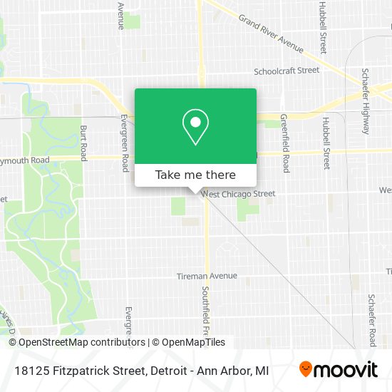18125 Fitzpatrick Street map