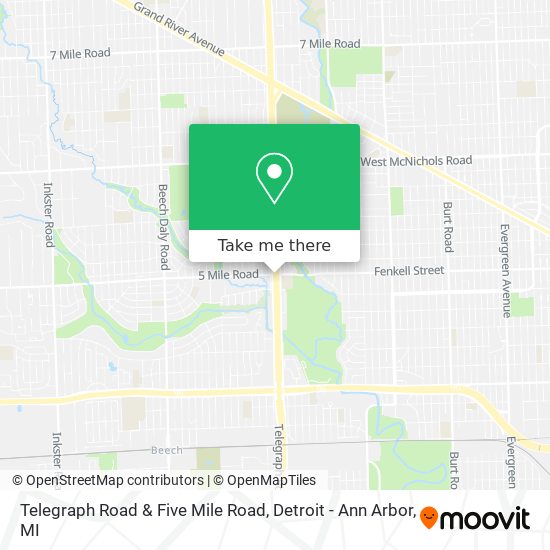 Mapa de Telegraph Road & Five Mile Road