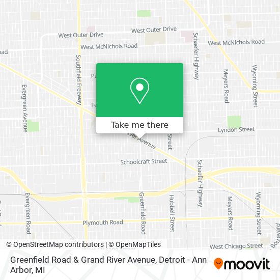Mapa de Greenfield Road & Grand River Avenue