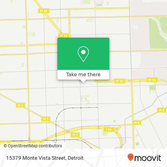 15379 Monte Vista Street map