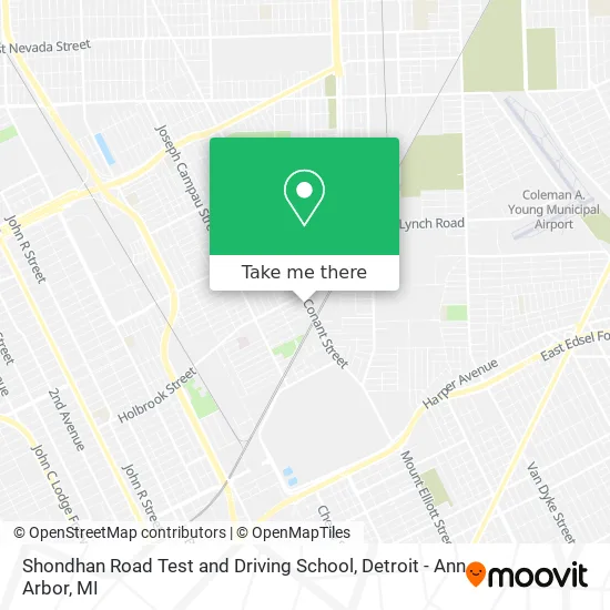 Mapa de Shondhan Road Test and Driving School