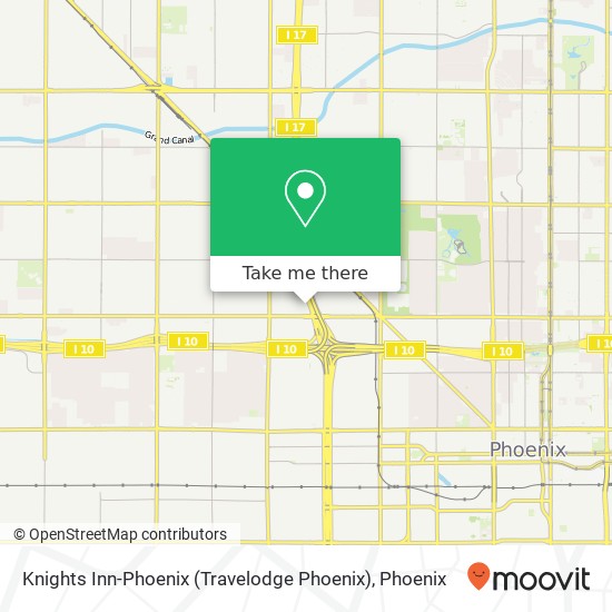 Knights Inn-Phoenix (Travelodge Phoenix) map