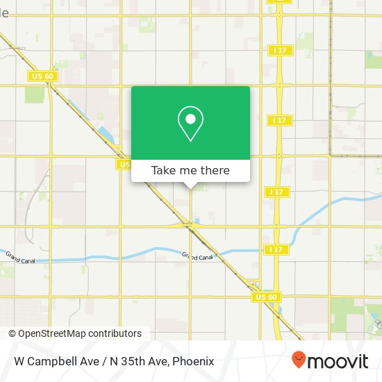 W Campbell Ave / N 35th Ave map