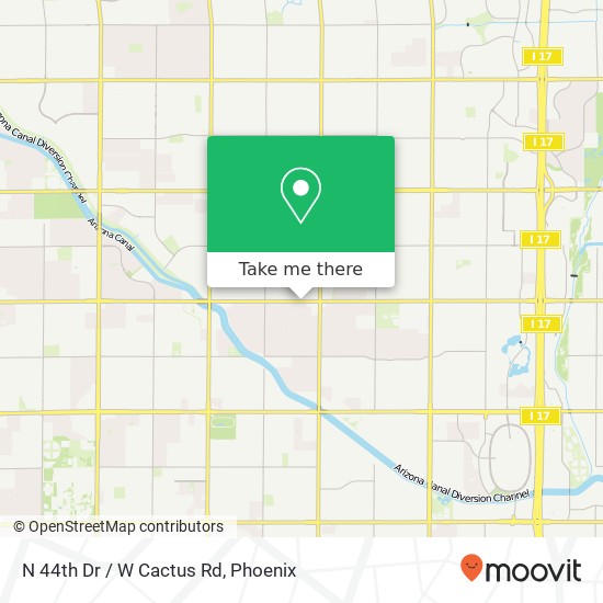 N 44th Dr / W Cactus Rd map