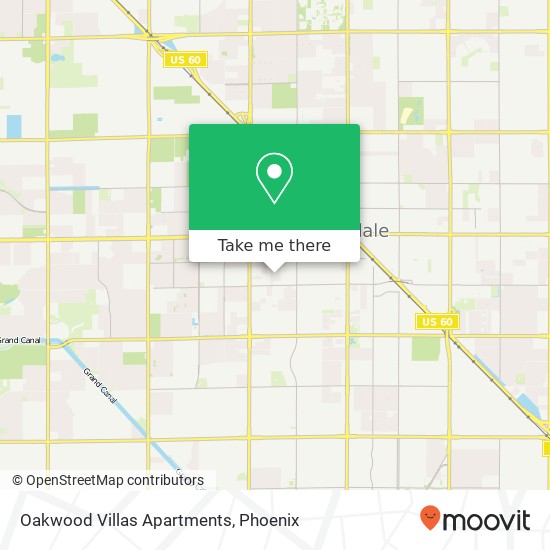 Oakwood Villas Apartments map