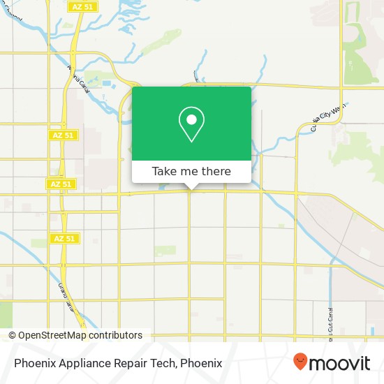 Phoenix Appliance Repair Tech map