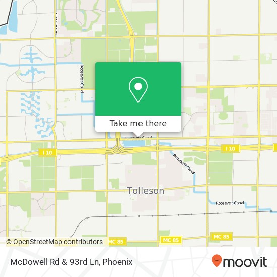 Mapa de McDowell Rd & 93rd Ln