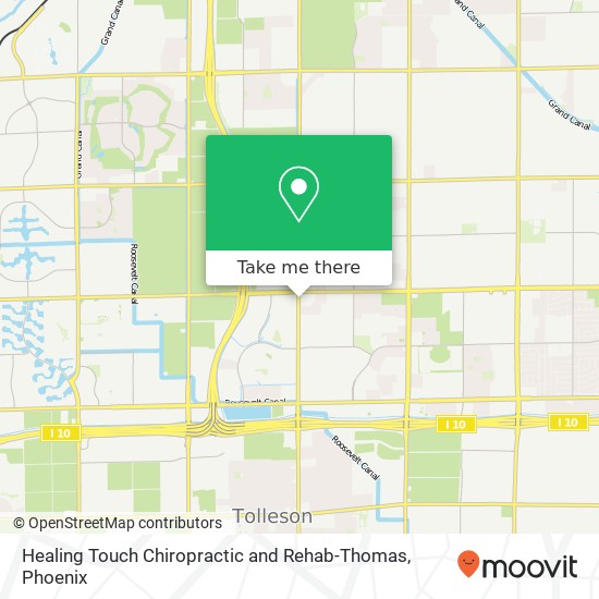 Healing Touch Chiropractic and Rehab-Thomas map