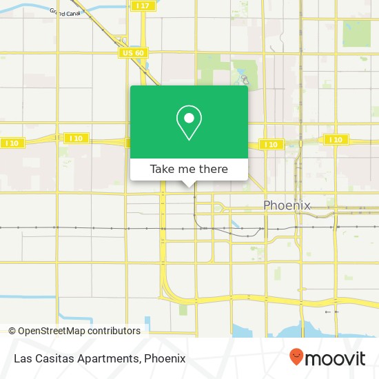 Las Casitas Apartments map