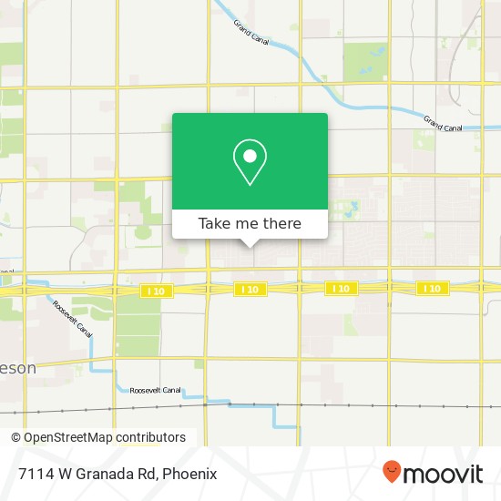 7114 W Granada Rd map