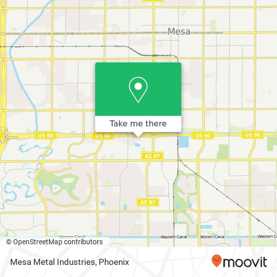Mesa Metal Industries map