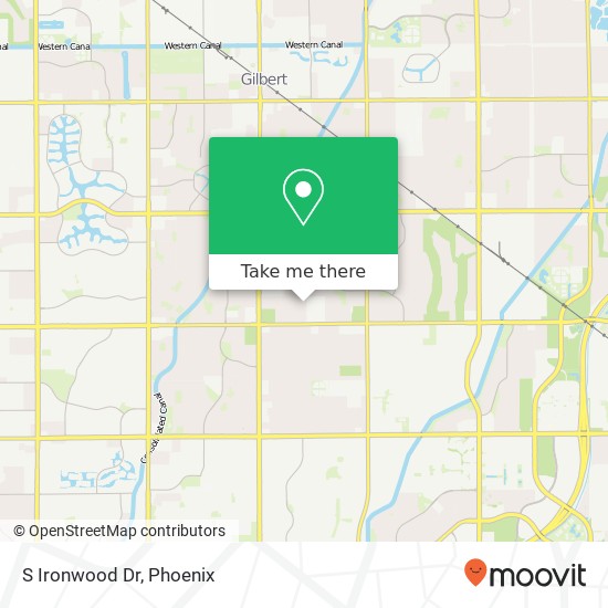 S Ironwood Dr map