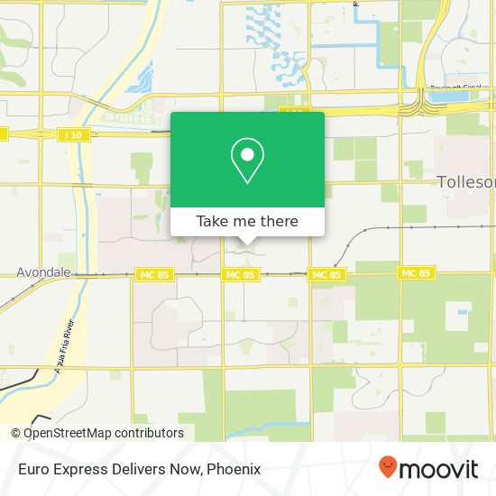 Euro Express Delivers Now map