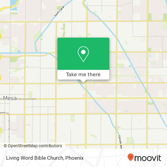 Mapa de Living Word Bible Church