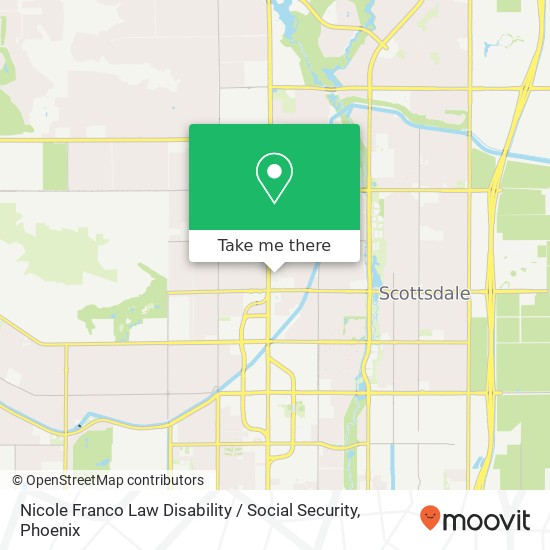 Mapa de Nicole Franco Law Disability / Social Security