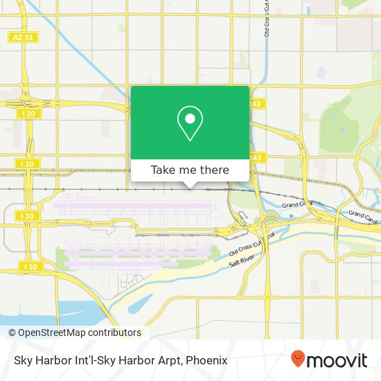 Mapa de Sky Harbor Int'l-Sky Harbor Arpt