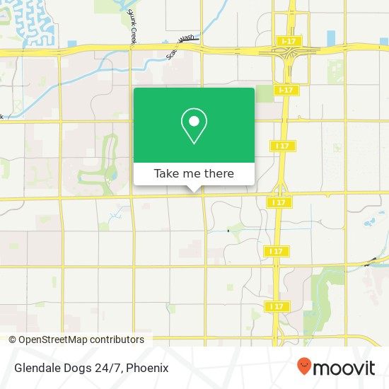 Glendale Dogs 24/7 map