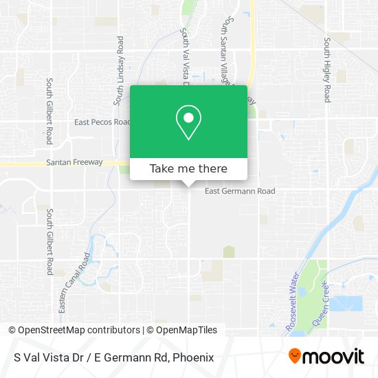 S Val Vista Dr / E Germann Rd map