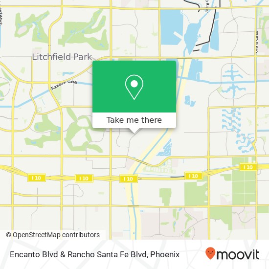 Mapa de Encanto Blvd & Rancho Santa Fe Blvd