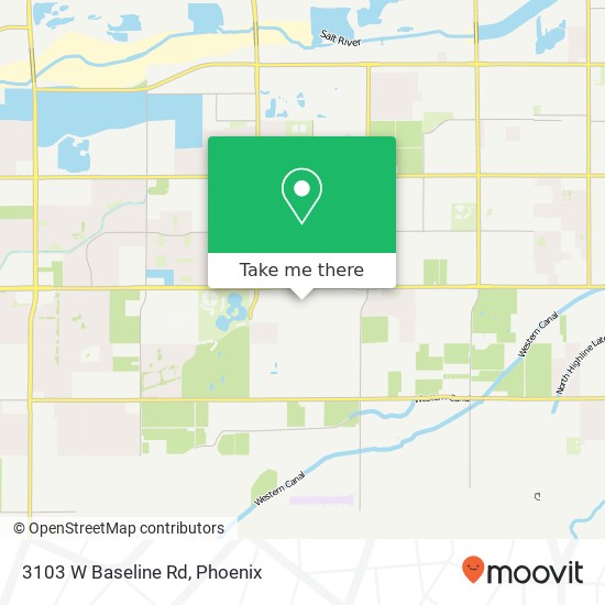 Mapa de 3103 W Baseline Rd