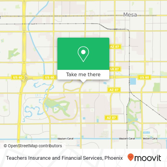 Teachers Insurance and Financial Services map