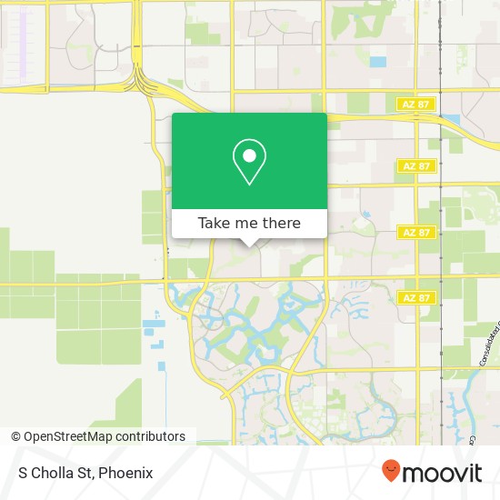 S Cholla St map