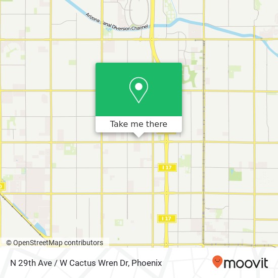 Mapa de N 29th Ave / W Cactus Wren Dr